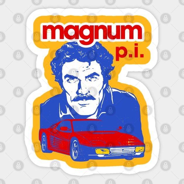 Magnum P.I. Sticker by darklordpug